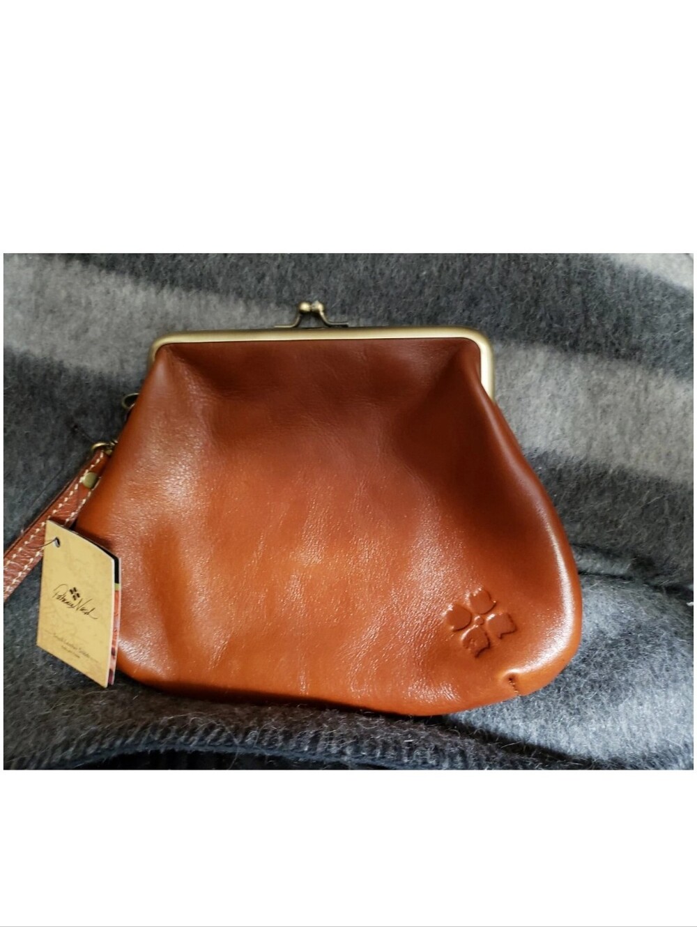 PATRICIA NASH-Kiss Lock Wristlet - Burnished Savena
